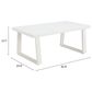 Zuo Modern Welt Patio Coffee Table in White, , large
