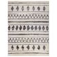 Amer Rugs Aspen 2" x 3" Cream and Black Area Rug, , large