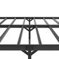 Hearth and Haven King Platform Bed with Sturdy Metal Frame and Headboard in Black, , large