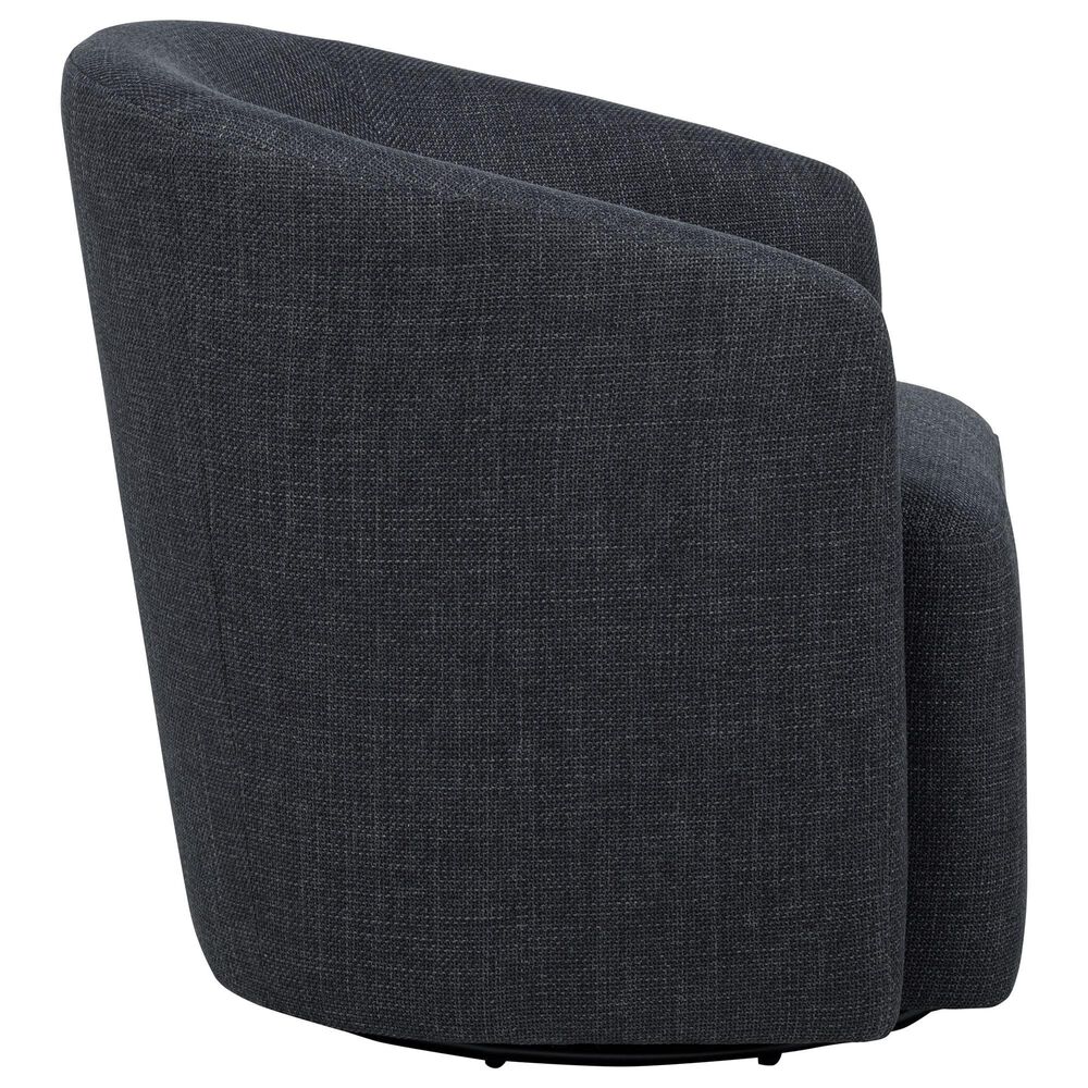 Coaster Mossbrook Swivel Accent Chair in Anthracite, , large