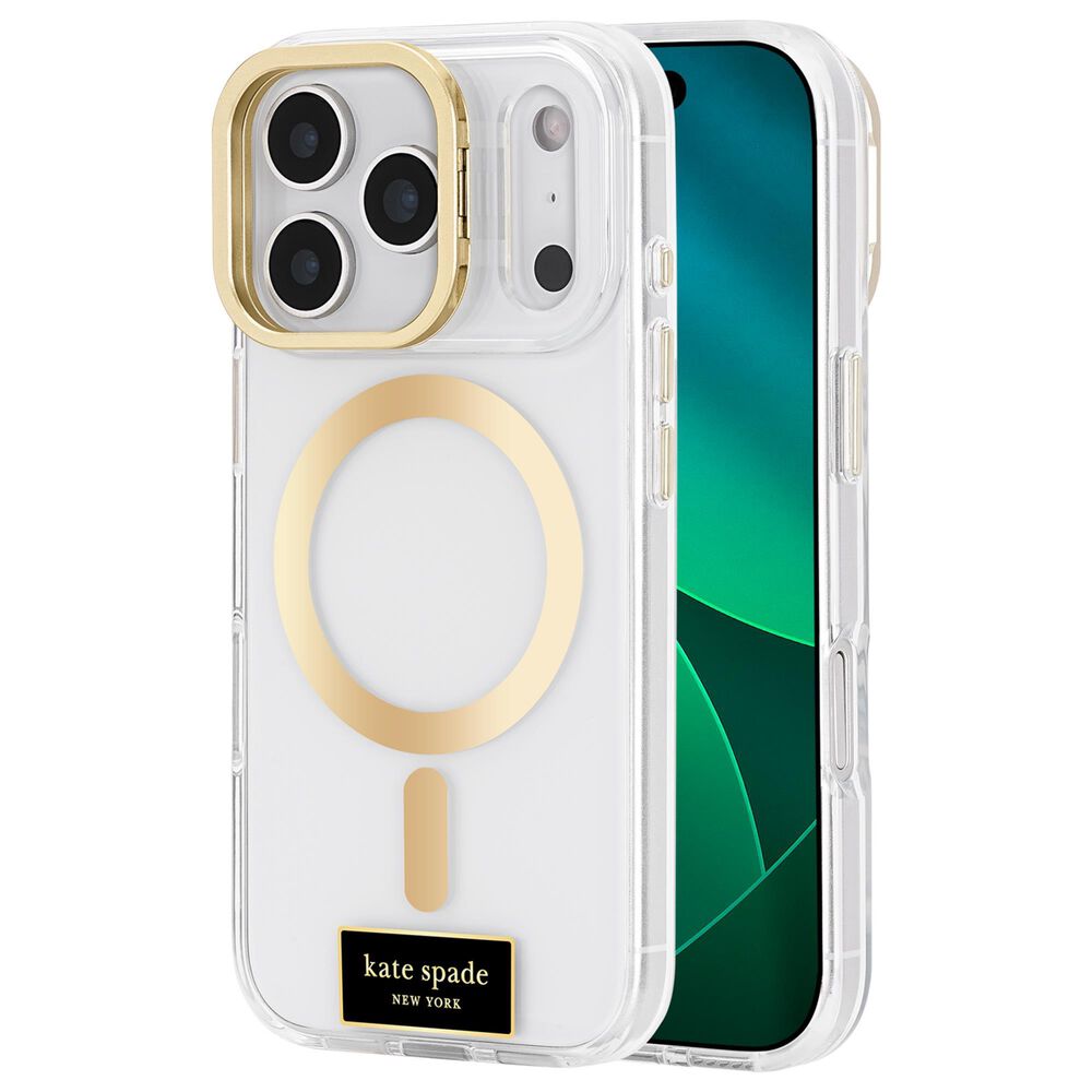 Kate Spade Protective MagSafe Case with Stand for Apple iPhone 17 Pro in Icon Clear, , large