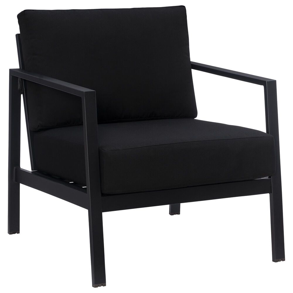Linon Home Decor Holland Patio Armchair in Black, , large