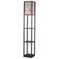 Adesso Script Shelf Floor Lamp in Brown, , large
