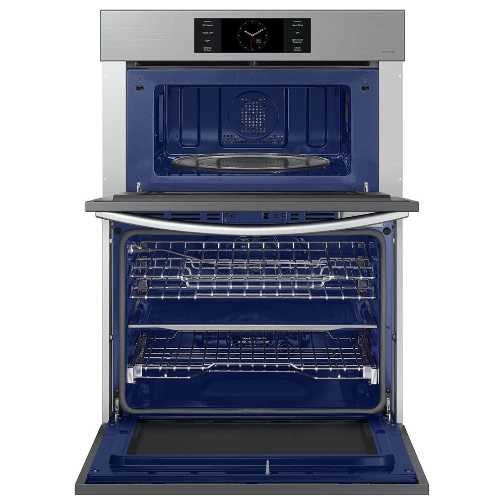 Samsung 2-Piece Kitchen Package with Bespoke 30" Combination Wall Oven and 30" Electric Cooktop in Stainless Steel, , large