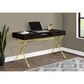 Monarch Specialties 48" Computer Desk in Gold and Espresso, , large