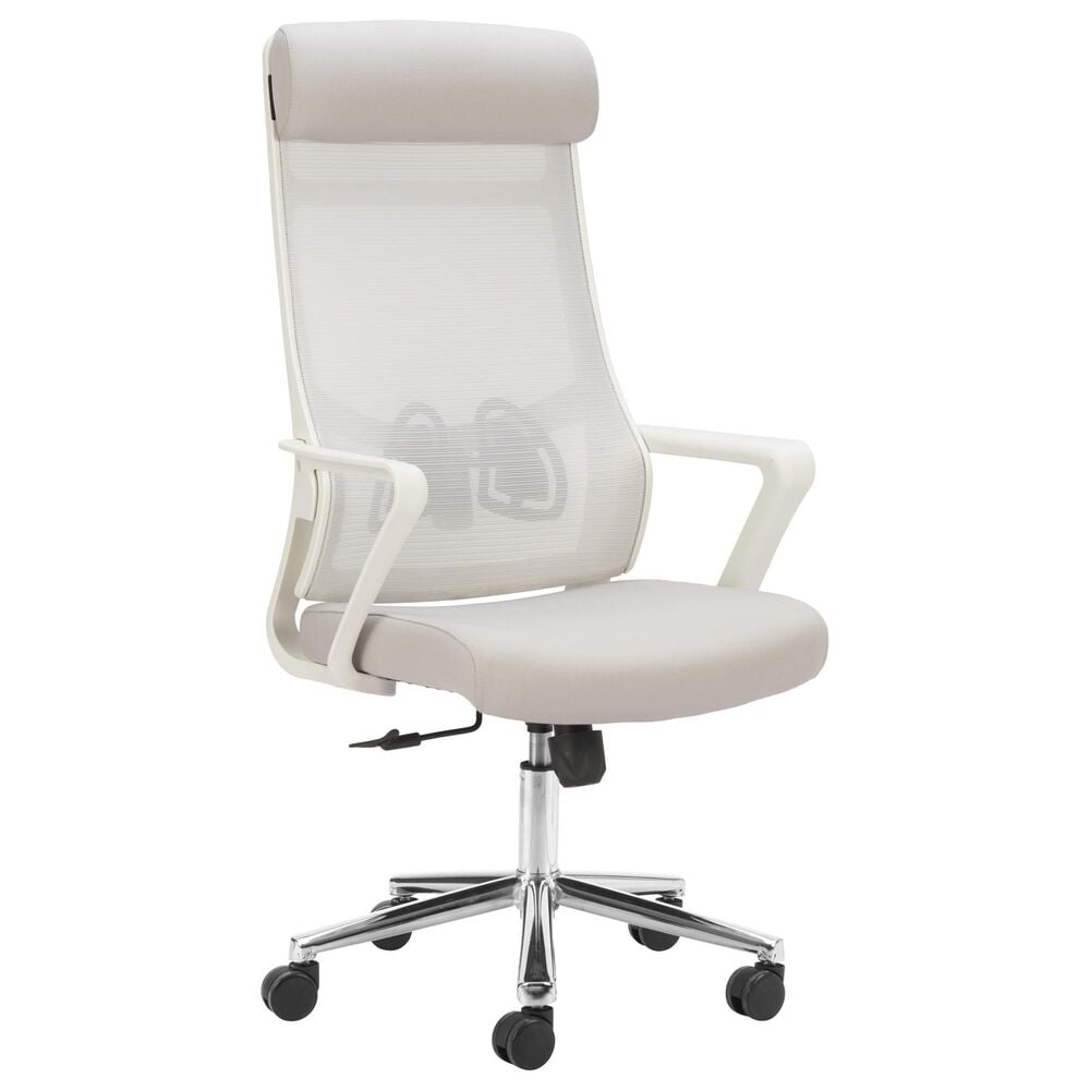 Zuo Modern Jett High Back Office Chair in Chrome, , large