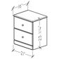 Lemoore Essentials 2-Drawer Nightstand in Saratoga Pine, , large