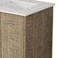 Lexora Home Lancy 24" Single Bathroom Vanity in Rustic Acacia with 2 cm White Cultured Marble Top and Rectangular Sink, , large