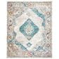 Safavieh Aria ARA116A 8" x 10" Blue and Ivory Area Rug, , large