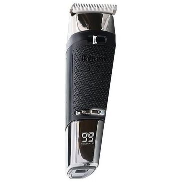 Barbosal Cordless Rechargeable Trimmer with Turbo in Black and Silver, , large