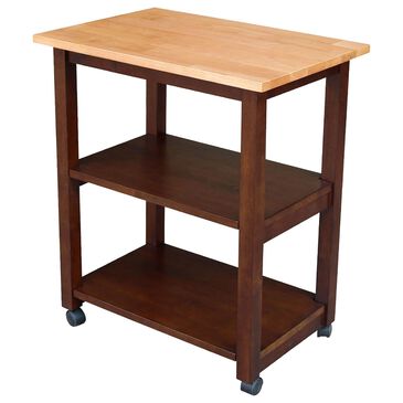 International Concepts Microwave Cart in Cinnamon/Espresso, , large