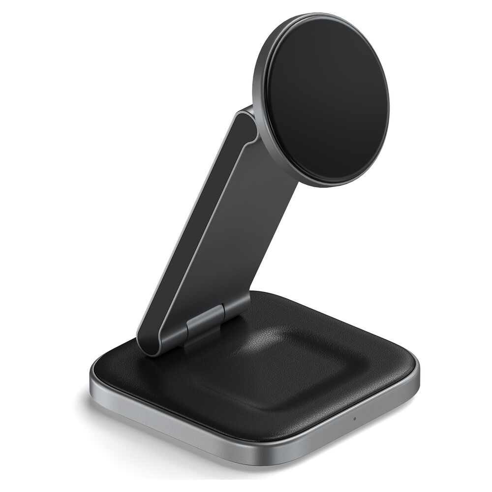 Satechi 3-in-1 Foldable Qi2 Wireless Charging Stand in Space Gray, , large