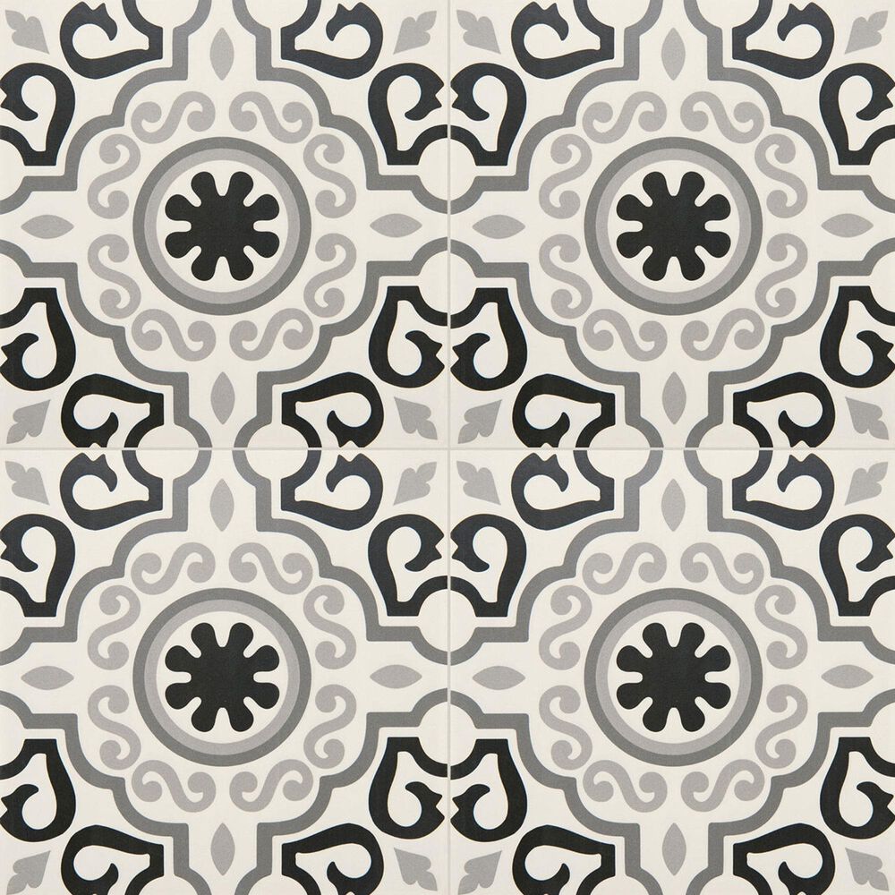 Dal-Tile Memoir Crystal Black 12&quot; x 12&quot; Matte Ceramic Tile, , large