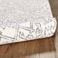 Feizy Belfort 9" x 12" Ivory and Charcoal Area Rug, , large