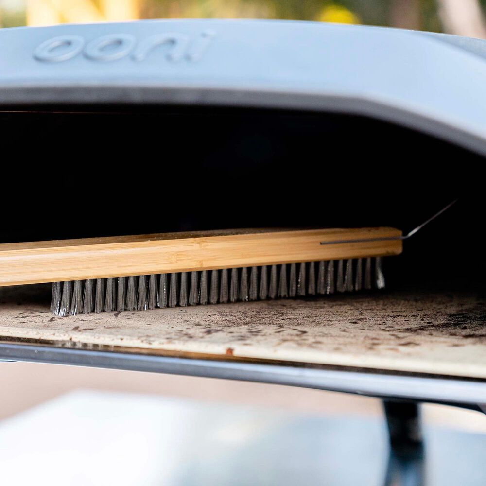 Ooni Pizza Oven Brush with Bamboo Handle in Black, , large