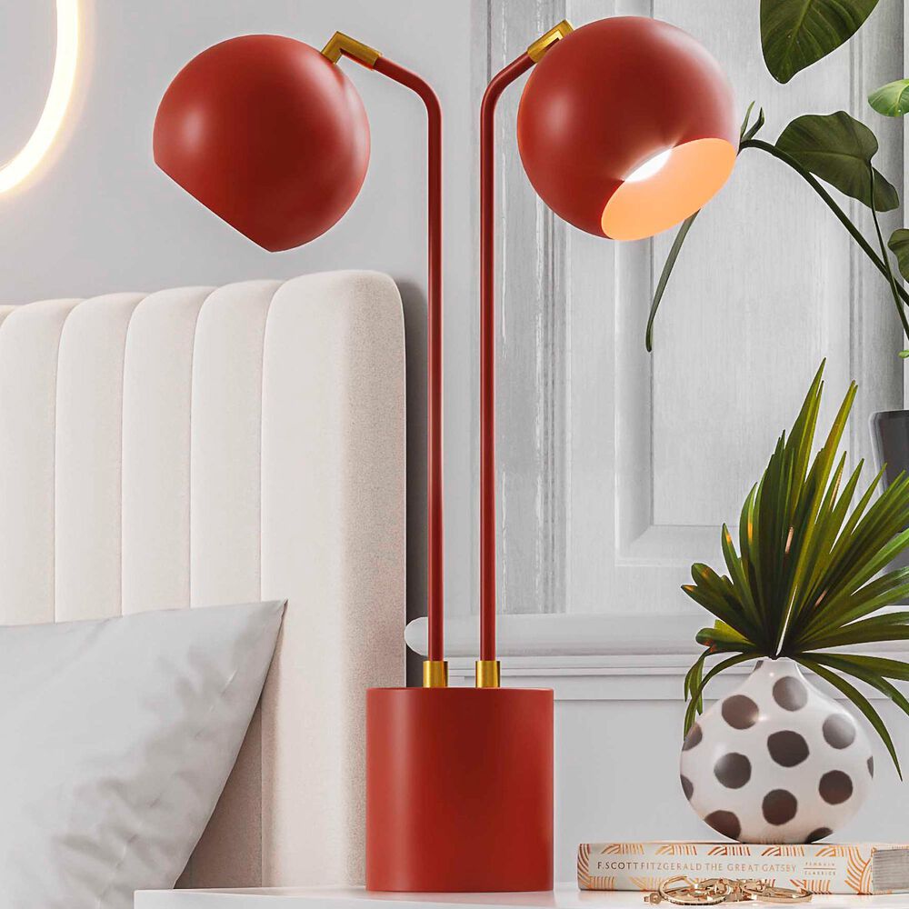 Tov Furniture Hubli Table Lamp in Red Terracotta, , large