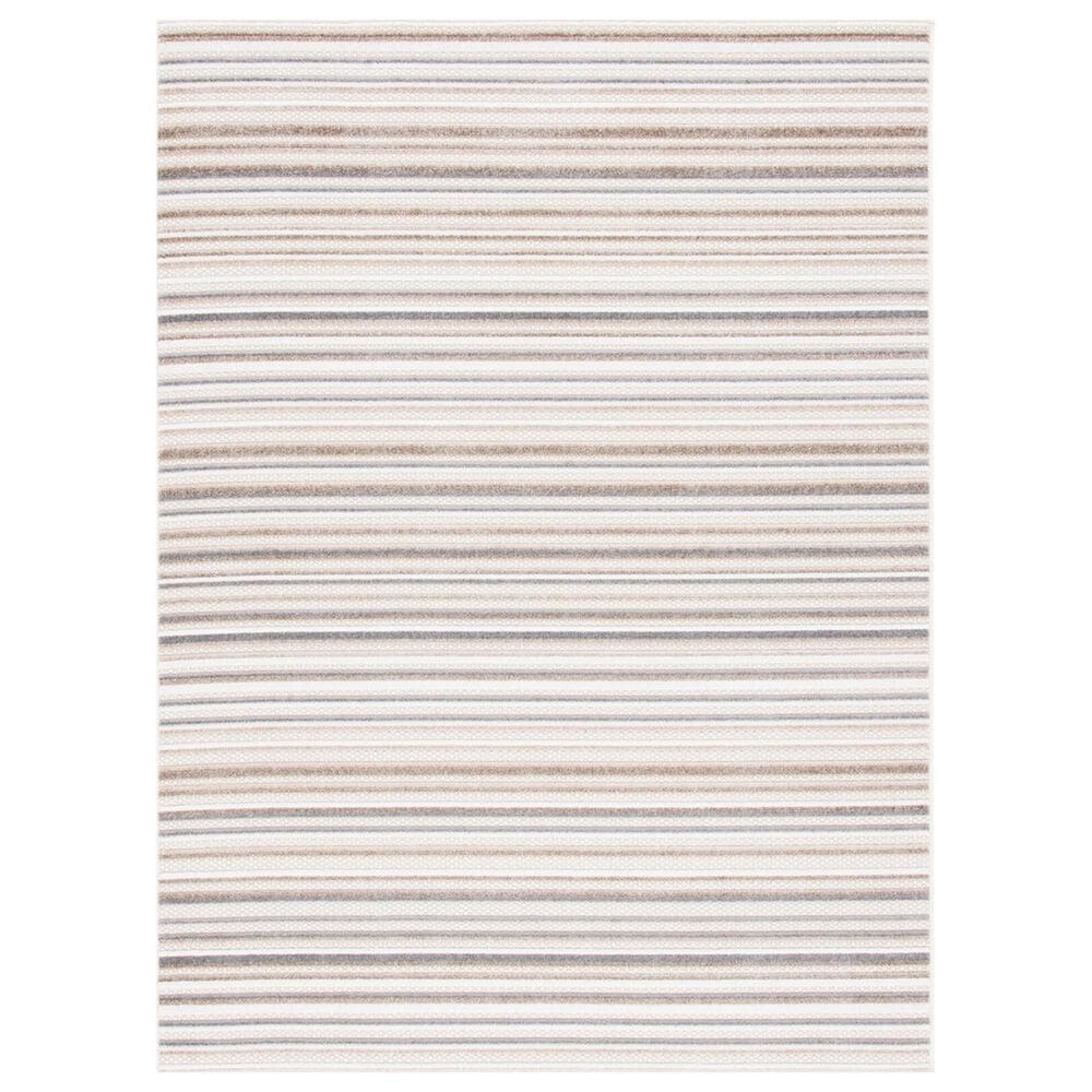 Safavieh Cabana CBN323B 4"5" x 6"5" Ivory and Grey Indoor/Outdoor Area Performance Rug, , large