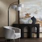 Crestview Collection Claremont Floor Lamp in Black, , large