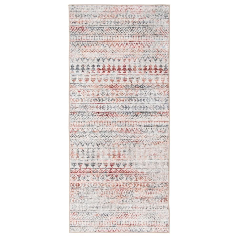 Central Oriental Rugease Velveteen Cinzia Multicolor 2"3" x 6" Runner, , large