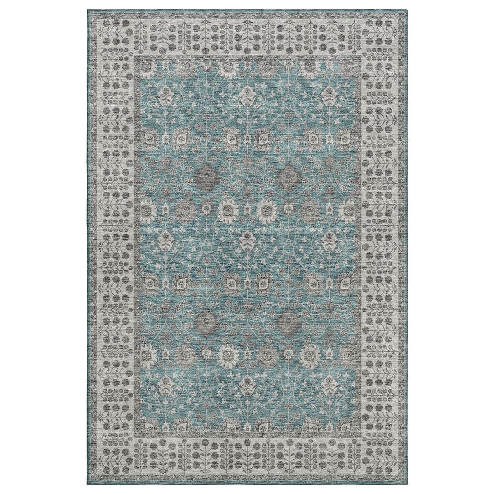 Dalyn Rug Company Hatay HY8 5" x 7"6" Teal Area Rug, , large