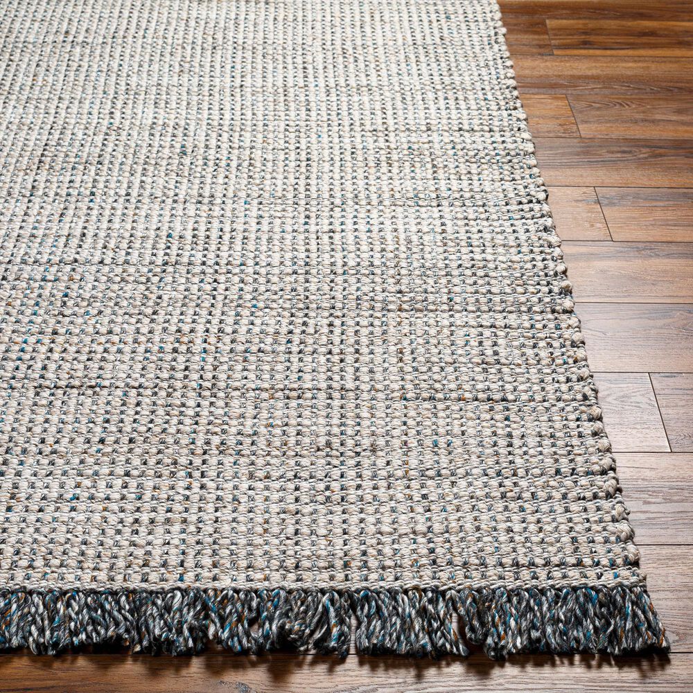 Surya Sara SRU-2304 2&#39; x 3&#39; Off-White, Charcoal, Brown and Seafoam Area Rug, , large