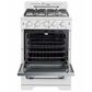 Unique Appliances Classic Retro 24" Compact Convection Gas Range in Marshmallow White, , large