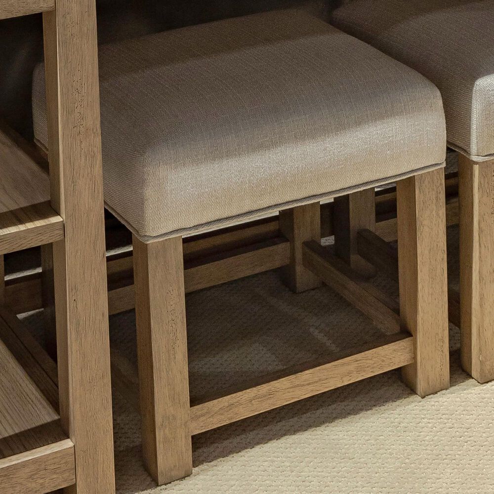 Belle Furnishings Corso Upholstered Console Stool in Natural, , large