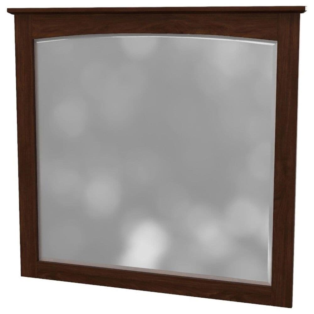 Archbold Furniture Shaker Dresser Mirror in Brown Mahogany, , large