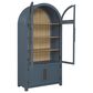 Steve Silver Magnolia Curio Cabinet in Dusty Blue and Weathered Sand, , large