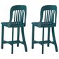 Linon Home Decor Maylen Counter Stool in Dark Green (Set of 2), , large