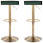 Lumisource Ale Adjustable Swivel Barstool in Green (Set of 2), , large