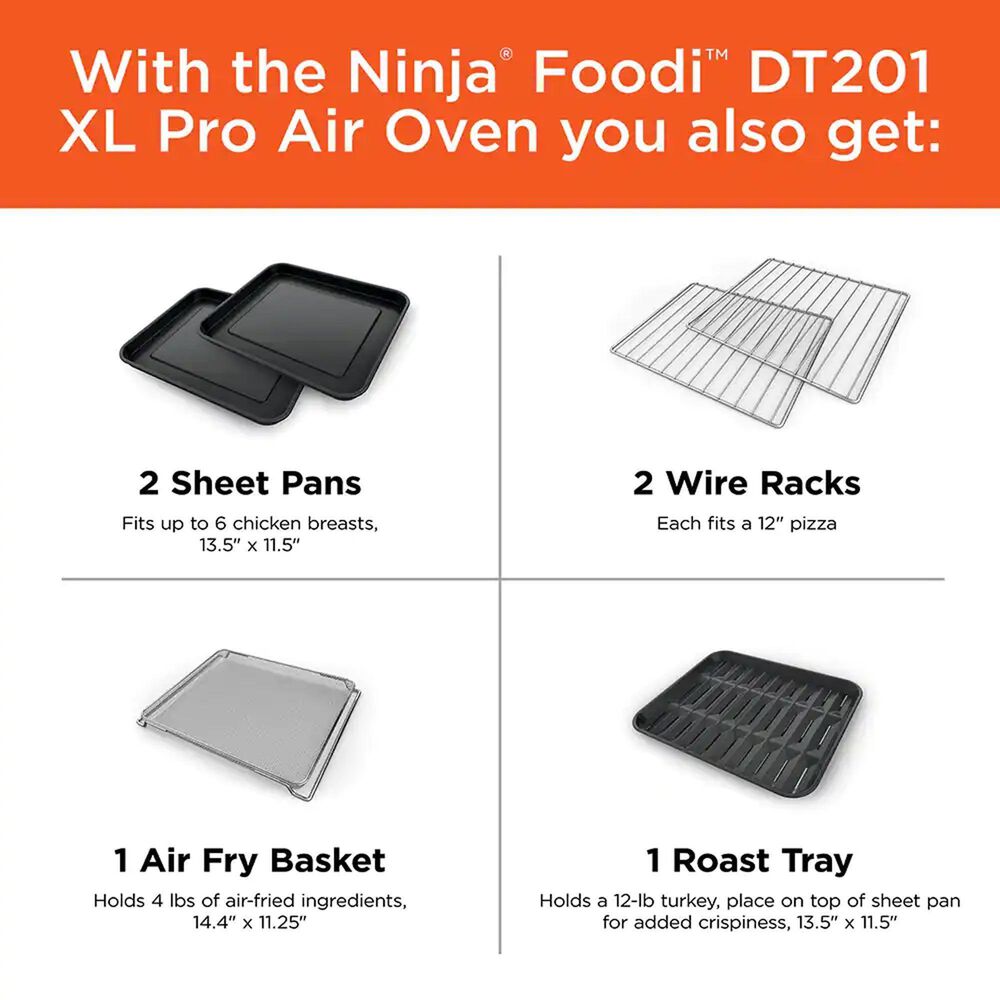 Euro Pro Ninja Foodi XL Pro Grill, Griddle and Air Fryer in Black