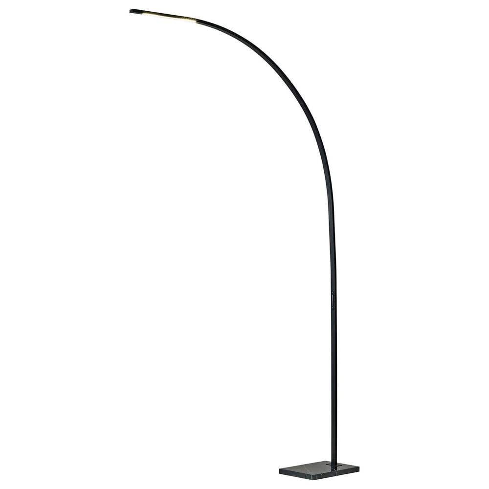 Adesso Sonic LED Arc Lamp in Black, , large