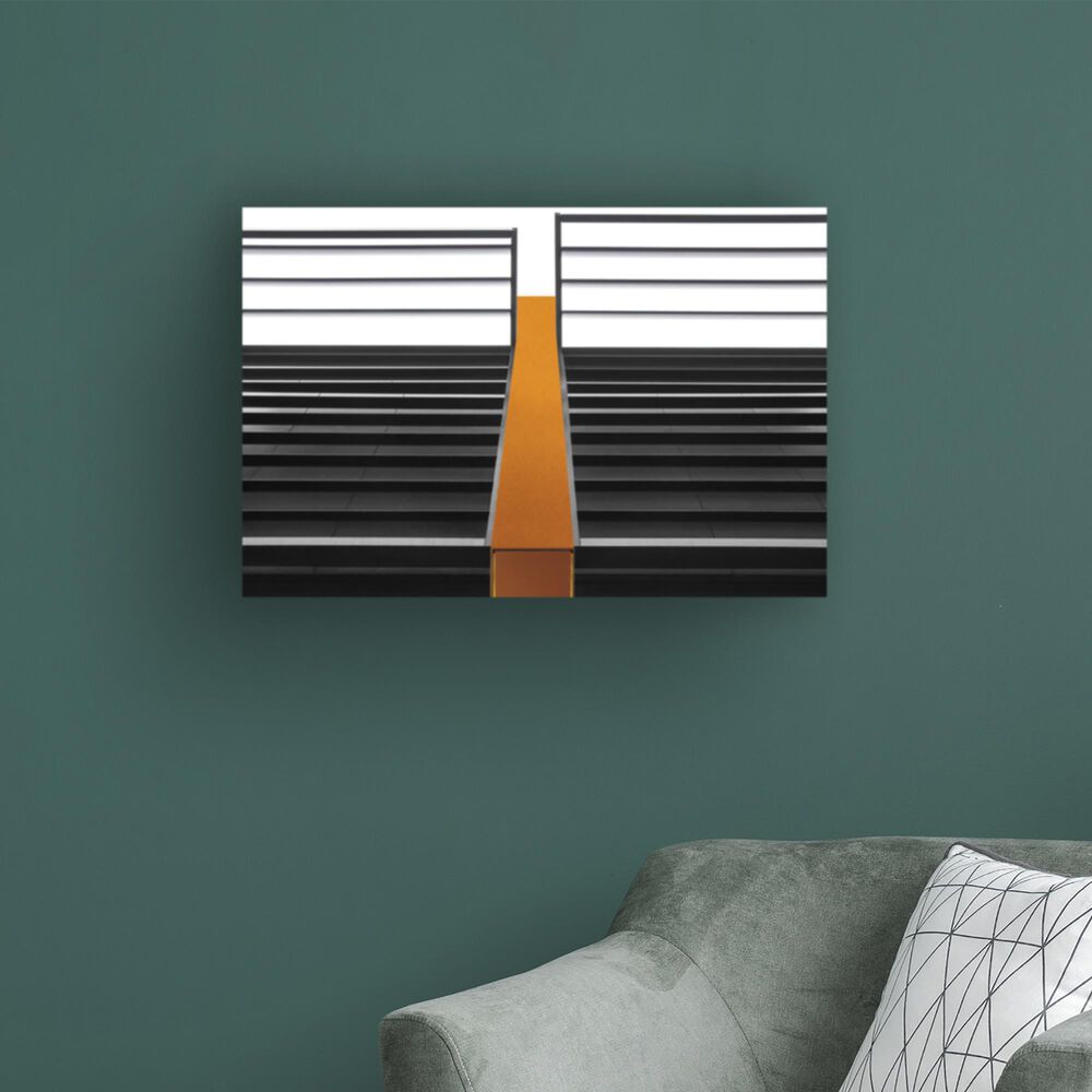 Timberlake Golden Bar 16&quot; x 24&quot; Canvas Art in Black/White/Grey, , large