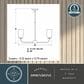 Vaxcel International Co. Ltd. Shelby 5-Light Chandelier in Natural Brass, , large