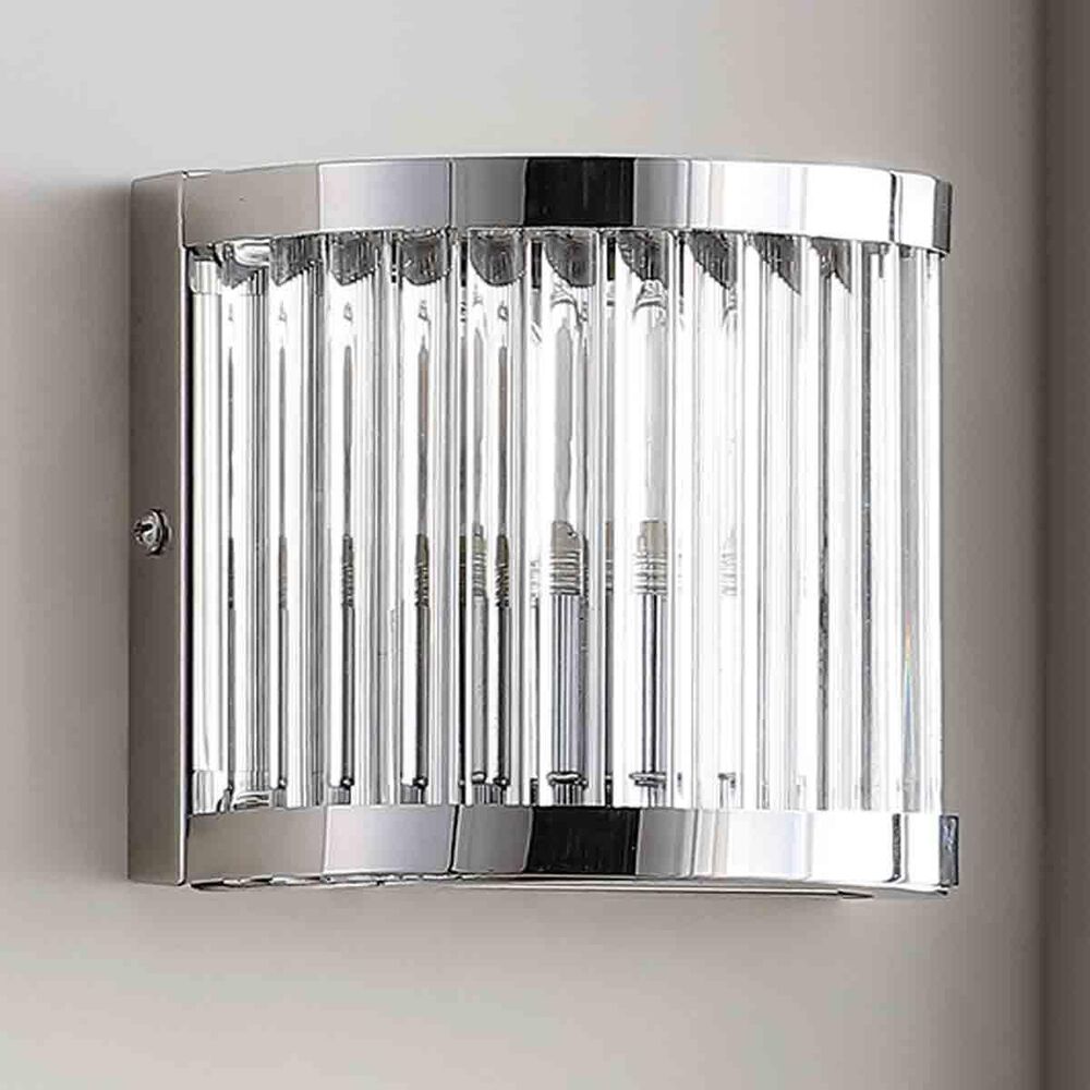 Safavieh Jase Wall Sconce in Chrome/Clear, , large