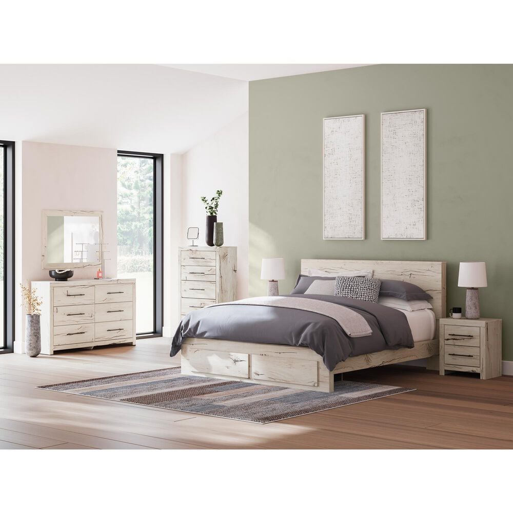 Ashley Lawroy King Panel Headboard in Light Natural, , large