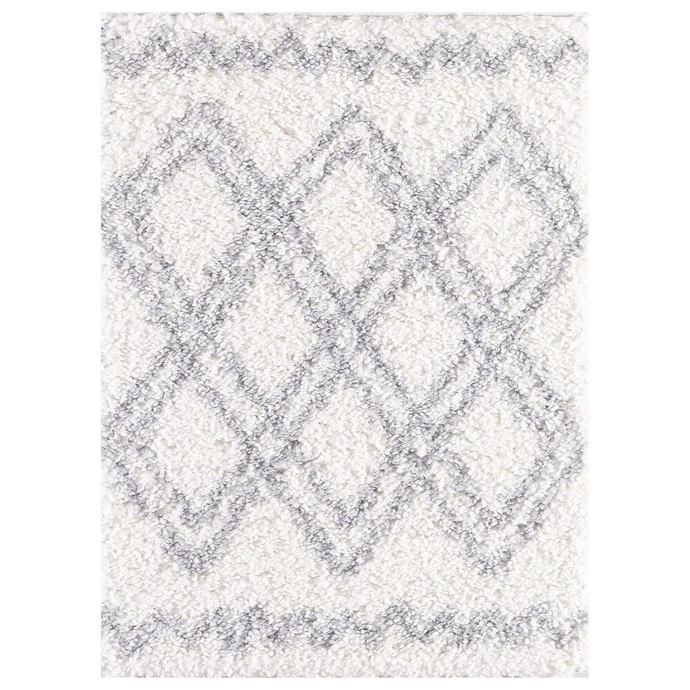 Central Oriental Prince Light Zakie 8655.253 2'2" x 7'6" Grey and Cream Runner, , large