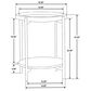 Coaster Adhvik Round End Table in Natural, White and Black, , large