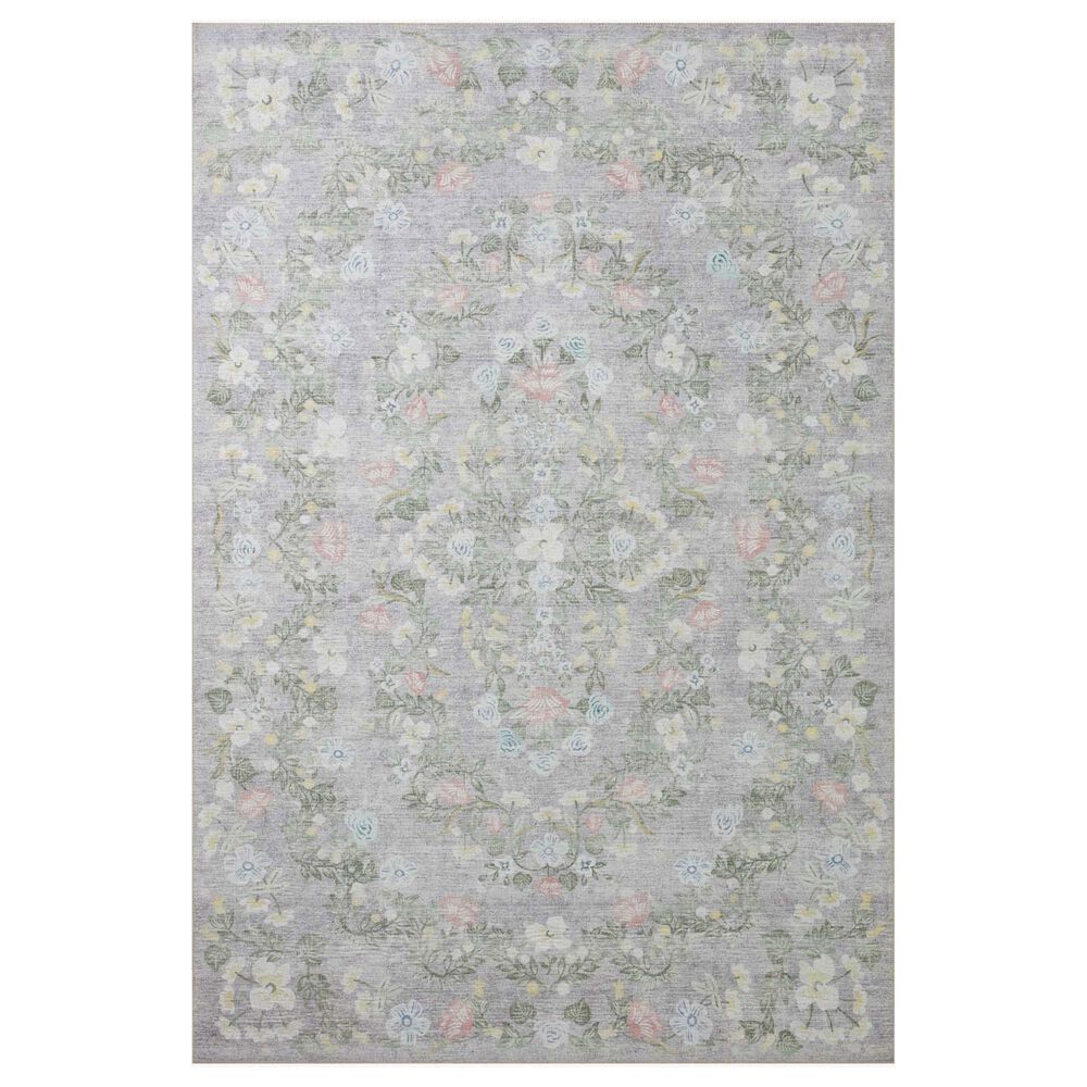 Rifle Paper Co. x Loloi Palais 3"9" x 5"9" Grey Area Rug, , large