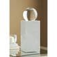Ashley Sellner 14.25" Sculpture in Clear and White, , large
