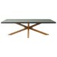 Zuo Modern Suan 95" Rectangular Dining Table Gray and Natural - Table Only, , large