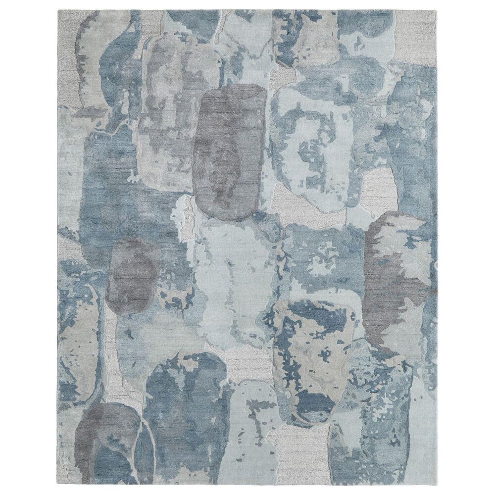 Feizy Kendall Blue and Gray 5" x 8" Area Rug, , large