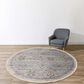 Dalyn Rug Company Marbella 8" Round Silver Area Rug, , large