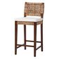 Baxton Studio Alise Bar Stool in Earthy Brown and Natural Brown, , large