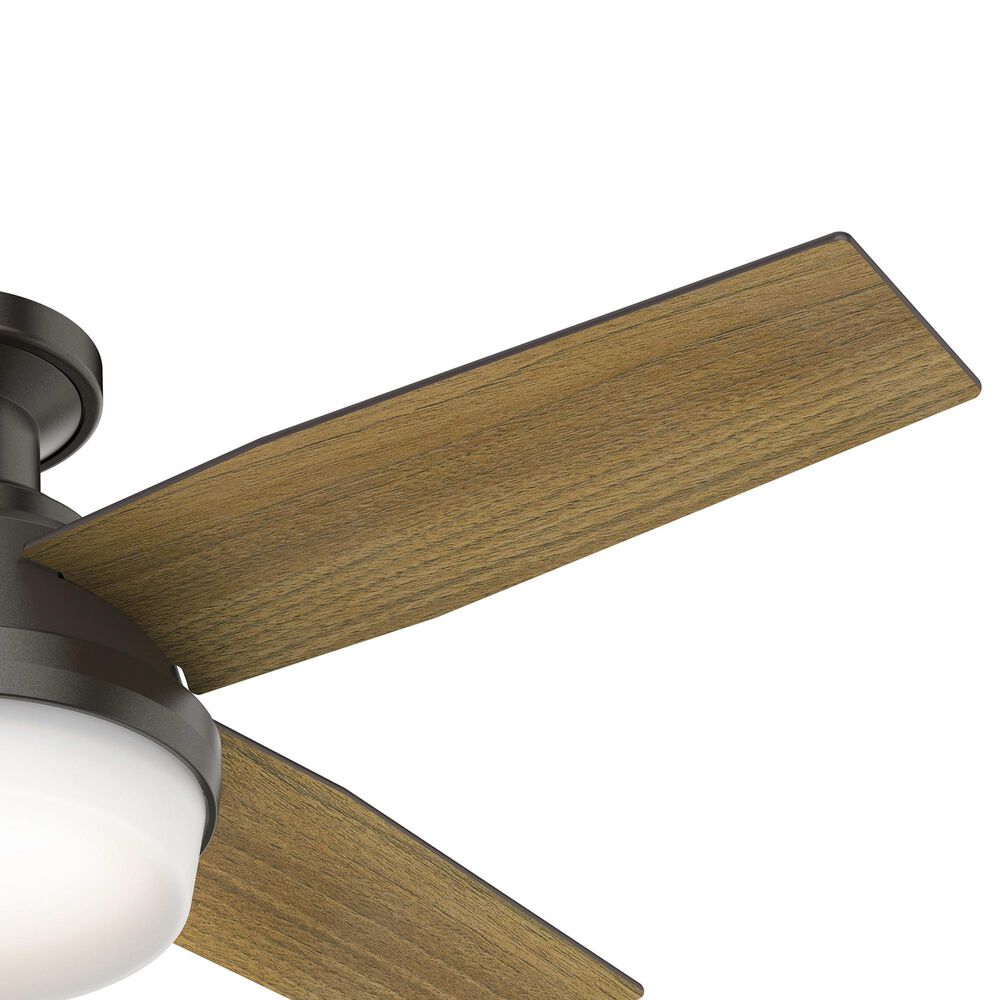 Hunter Dempsey Low Profile 44&quot; Ceiling Fan with Lights in Noble Bronze, , large