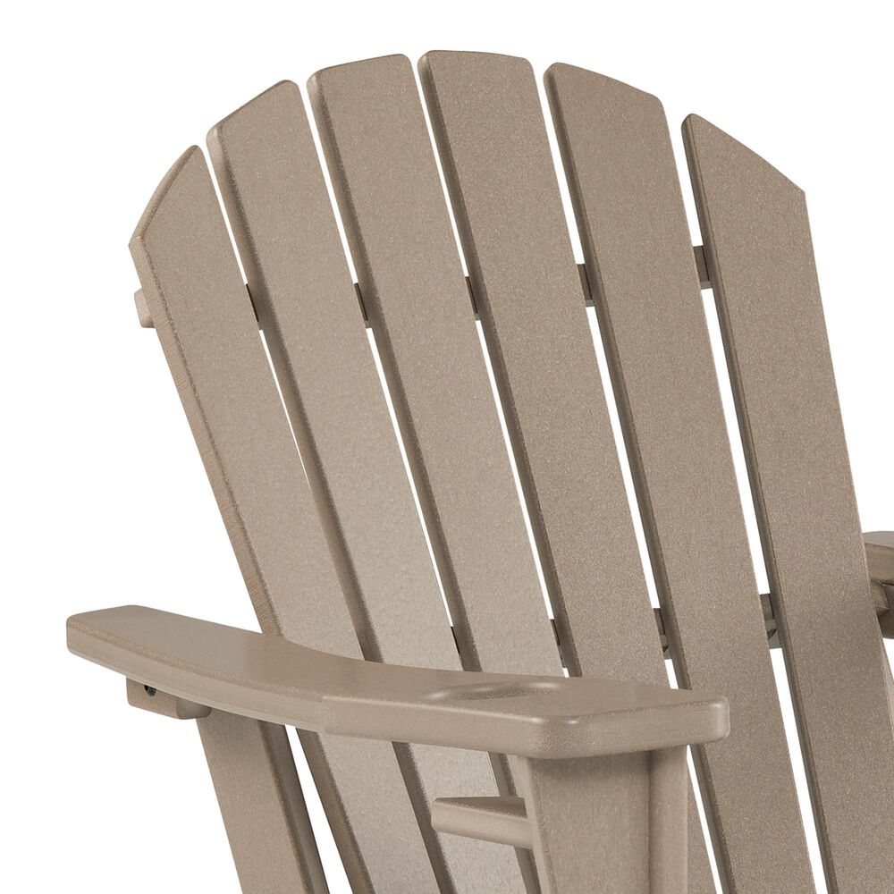 Ashley Sundown Treasure Patio Rocking Chair in Driftwood, , large