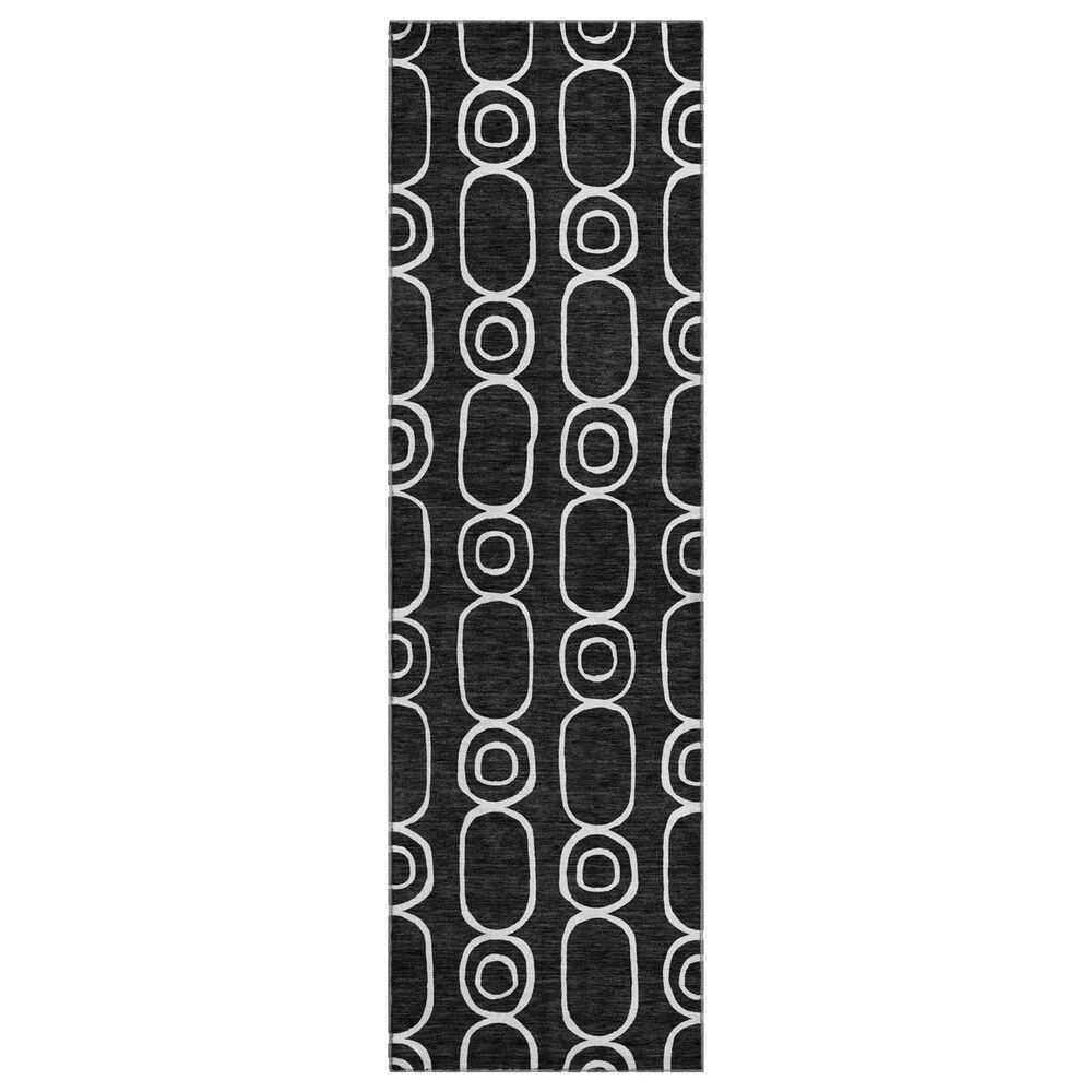 Dalyn Rug Company The Reserve TR6 Black 2"3" x 7"6" Indoor/Outdoor Runner, , large