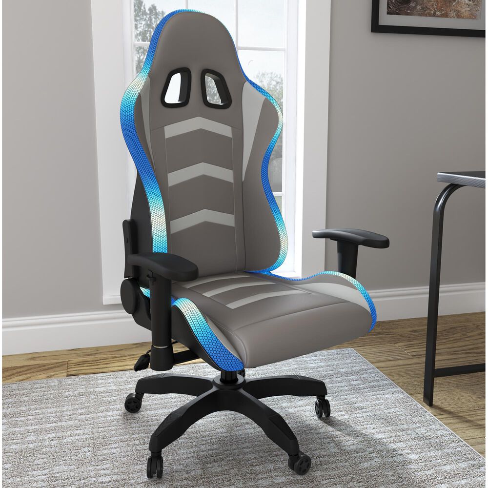 Ashley Lynxtyn Swivel Desk Chair in Black, , large