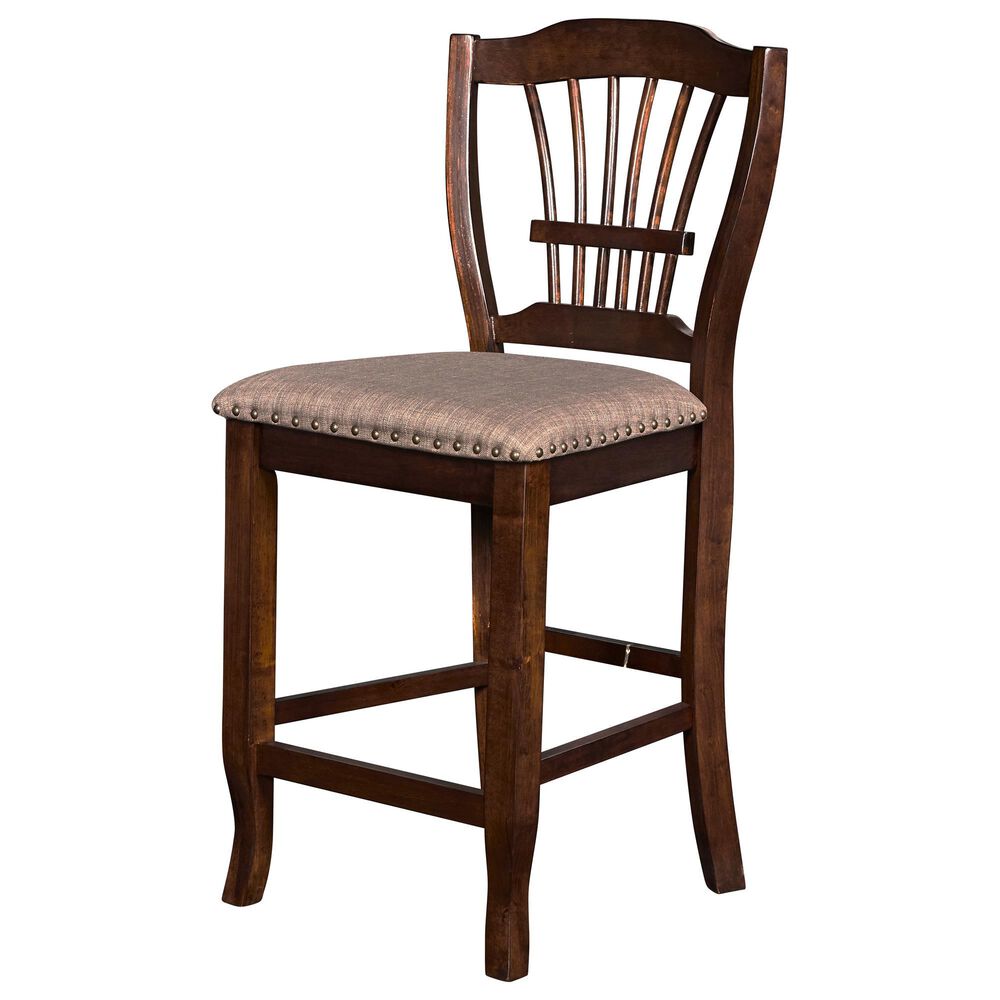 New Heritage Design Bixby 5-Piece Counter Height Dining Set in Espresso, , large